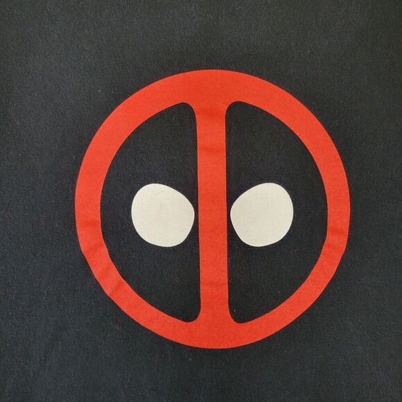 Deadpool Shirt Men's XXL 2XL Black Marvel Mad Engine Face Logo Short Sleeve - Picture 2 of 9